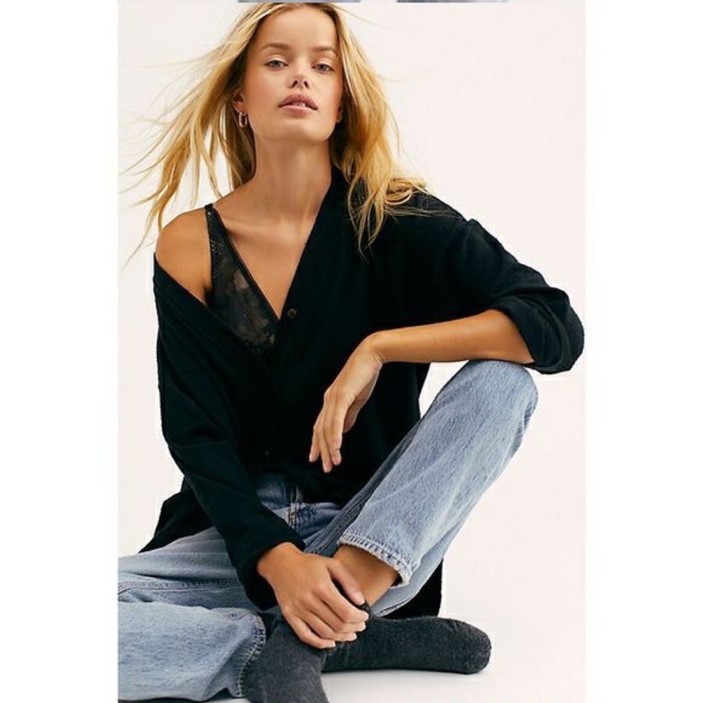 Free People Take a Walk Cardigan (in black)